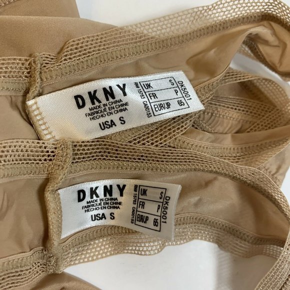 DKNY Litewear Thong - DK5001 Tan Size Small S New - Picture 4 of 6
